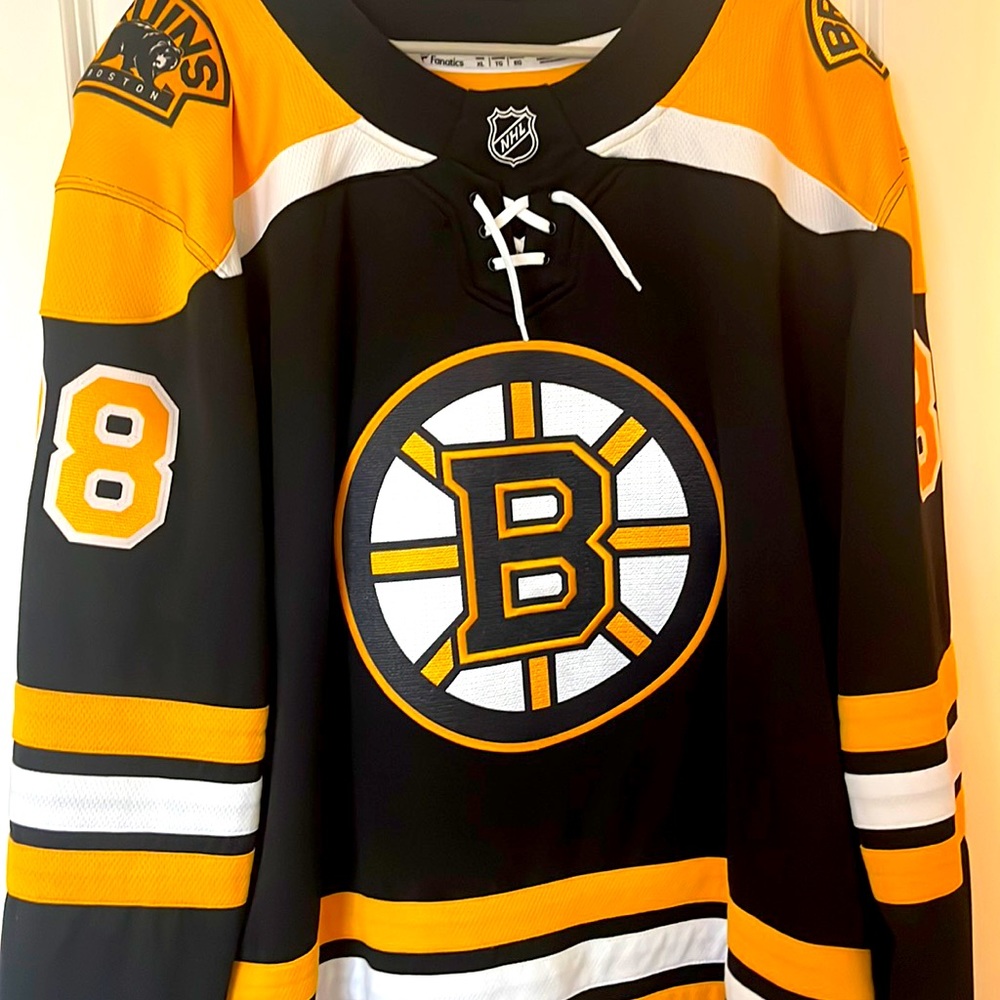 David Pasternak #88 Boston Bruins Jersey XL